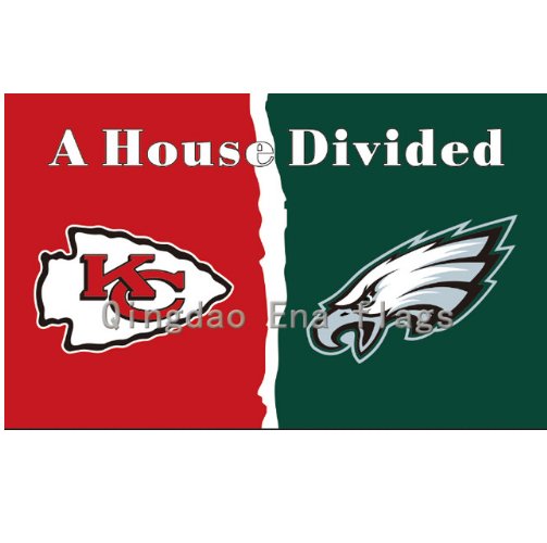 Kansas City Chiefs vs Denver Broncos House Divided Flag 3x5 FT Football  Flag