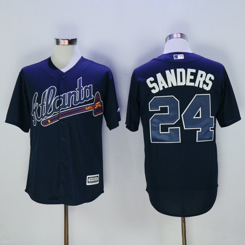 Atlanta Braves 24 Deion Sanders Baseball Jerseys