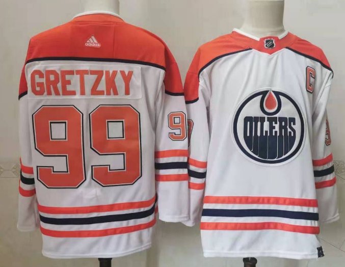 Edmonton Oilers 99 Wayne Gretzky Ice Hockey Jerseys