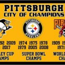 Pittsburgh City Champions Flag 3x5ft