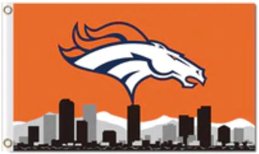 Denver Broncos Skyline Flag 3x5ft-1