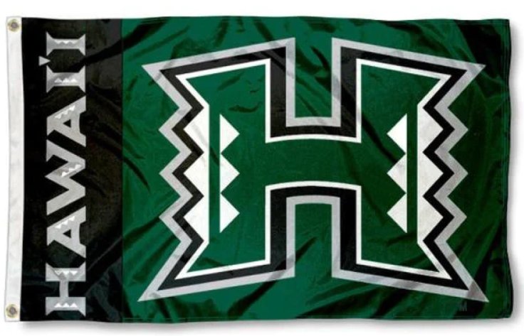 Hawaii Rainbows Flag 3x5ft