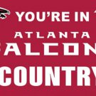 Atlanta Falcons You Are in Country Banner Flag 3x5ft