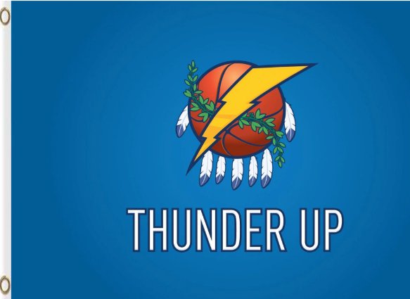 Oklahoma City Thunder Flag 3x5ft-3