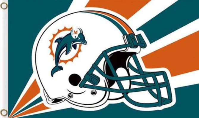 Miami Dolphins Flag 3x5ft-7