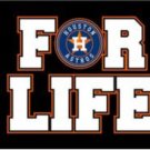 Houston Astros For Life Banner Team Flag 3x5ft