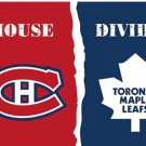 Montreal Canadiens and Toronto Maple Leafs Divided Flag 3x5ft