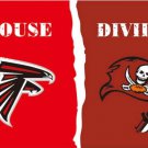 Atlanta Falcons and Tampa Bay Buccaneers Divided Flag 3x5ft