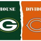 Green Bay Packers and Chicago Bears Divided Flag 3x5ft