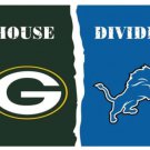 Green Bay Packers and Detroit Lions Divided Flag 3x5ft
