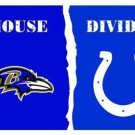 Baltimore Ravens and Indianapolis Colts Divided Flag 3x5ft