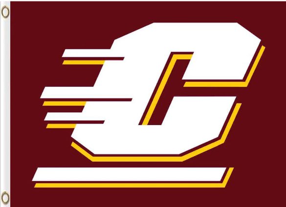 Central Michigan Chippewas Hand Flag 3x5ft-2