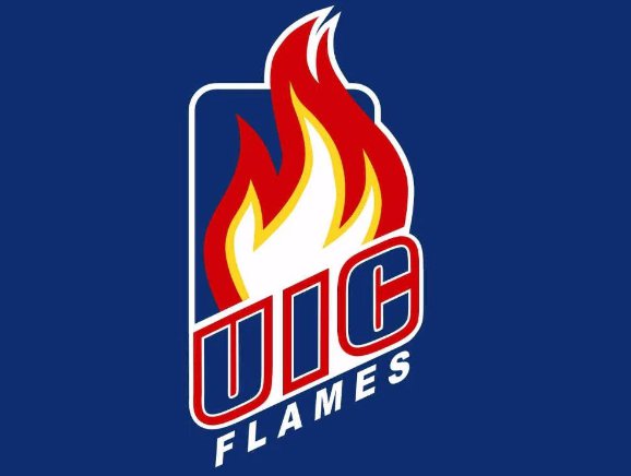 Illinois Chicago Flames Hand Flag 3x5ft