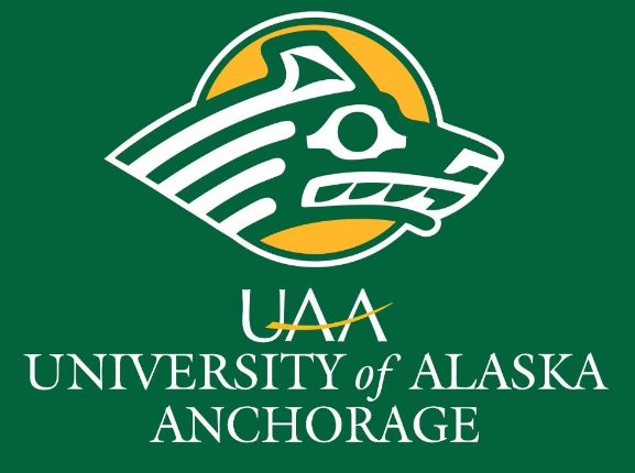 Alaska Anchorage Seawolves Logo Hand Flag 3x5ft-3