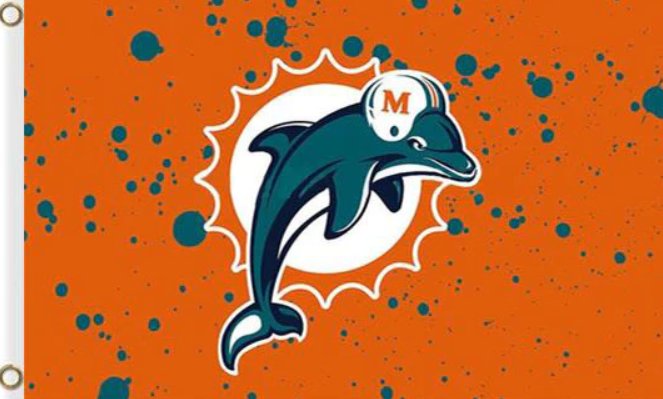 Miami Dolphins Flag 3x5ft-5