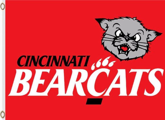 Cincinnati Bearcats Hand Flag 3x5ft-2