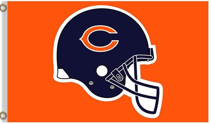 Chicago Bears Helmet Banner Flag 3x5ft