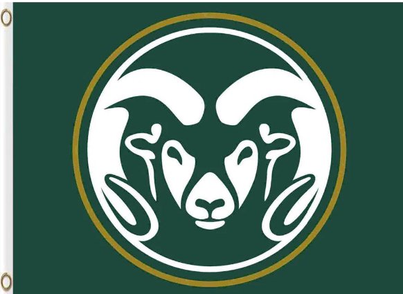 Colorado State Rams Hand Flag 3x5ft-3