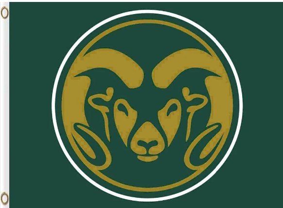 Colorado State Rams Hand Flag 3x5ft-1