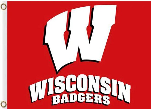 Wisconsin Badgers Flag 3x5ft-6