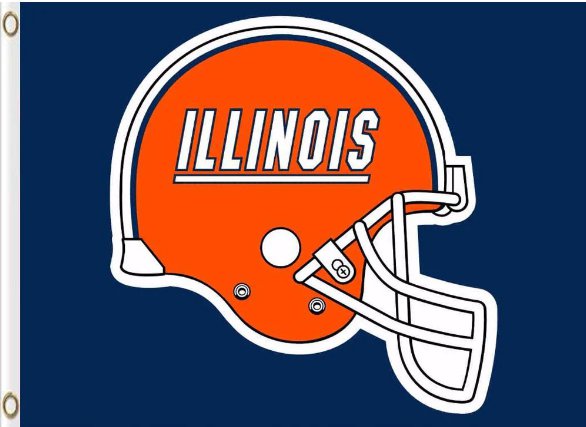 Illinois Fighting Illini Hand Flag 3x5ft-2
