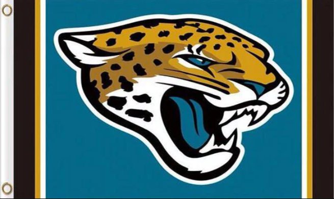 Jacksonville Jaguars Logo Stripe Flag 3x5ft