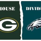 Green Bay Packers and Philadelphia Eagles Divided Flag 3x5ft