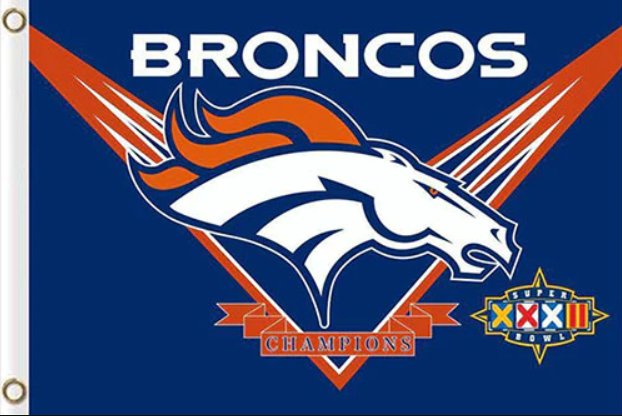 Denver Broncos Team Champions Flag 3x5ft