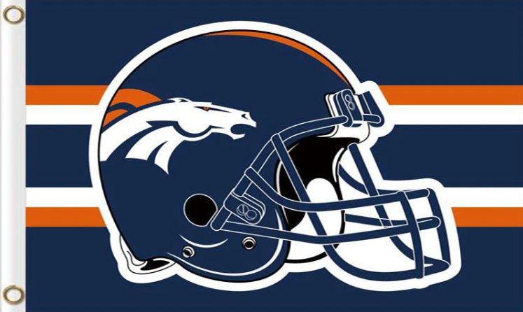 Denver Broncos Logo Banner Flag 3x5ft-1