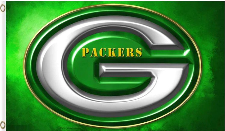 Green Bay Packers Team Logo Flag 3x5ft-2