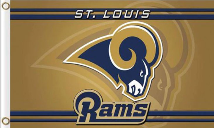 Los Angeles Rams Team Logo Sports Flag 3x5ft-2