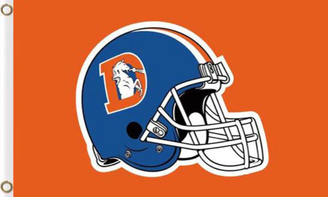 Denver Broncos Team Logo Flag 3x5ft-2