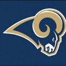 Los Angeles Rams Logo Stripe Flag 3x5ft