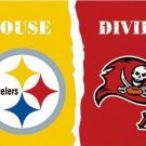 Pittsburgh Steelers and Tampa Bay Buccaneers Divided Flag 3x5ft