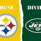 Pittsburgh Steelers and New York Jets Divided Flag 3x5ft
