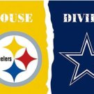 Pittsburgh Steelers and Dallas Cowboys Divided Flag 3x5ft