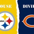 Pittsburgh Steelers and Chicago Bears Divided Flag 3x5ft-1