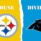 Pittsburgh Steelers and Carolina Panthers Divided Flag 3x5ft-2