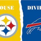 Pittsburgh Steelers and Buffalo Bills Divided Flag 3x5ft