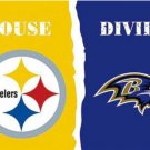 Pittsburgh Steelers and Baltimore Ravens Divided Flag 3x5ft