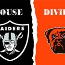 Las Vegas Raiders and Cleveland Browns Divided Flag 3x5ft