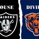 Las Vegas Raiders and Chicago Bears Divided Flag 3x5ft-2