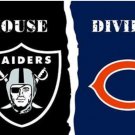 Las Vegas Raiders and Chicago Bears Divided Flag 3x5ft-1