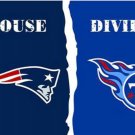 New England Patriots and Tennessee Titans Divided Flag 3x5ft
