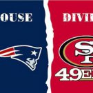 New England Patriots and San Francisco 49ers Divided Flag 3x5ft-2