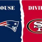 New England Patriots and San Francisco 49ers Divided Flag 3x5ft-1