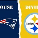 New England Patriots and Pittsburgh Steelers Divided Flag 3x5ft