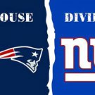 New England Patriots and New York Giants Divided Flag 3x5ft