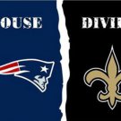 New England Patriots and New Orleans Saints Divided Flag 3x5ft