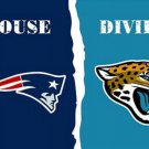 New England Patriots and Jacksonville Jaguars Divided Flag 3x5ft